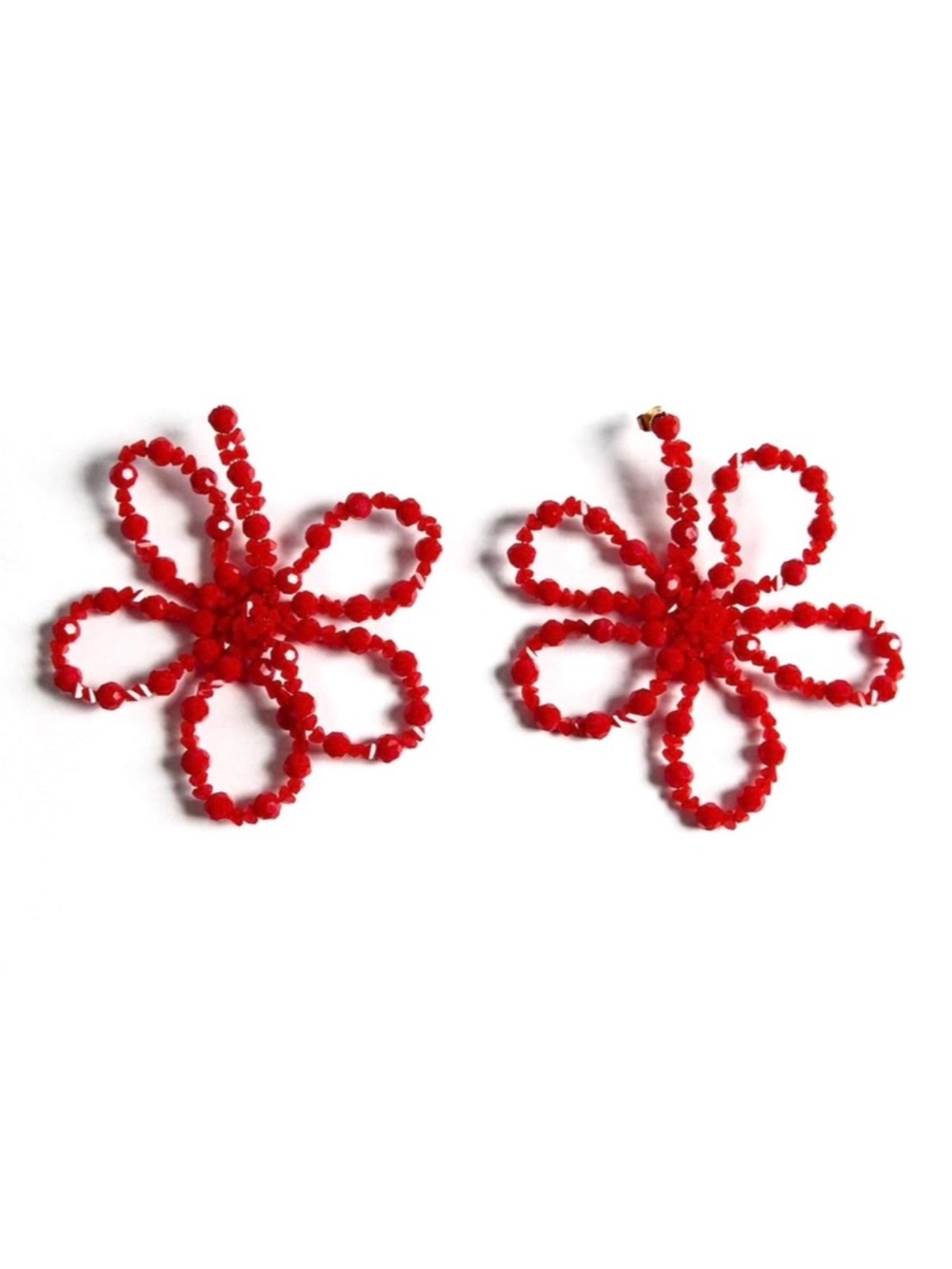 ZARA Women’s beaded flower earrings❤️❤️